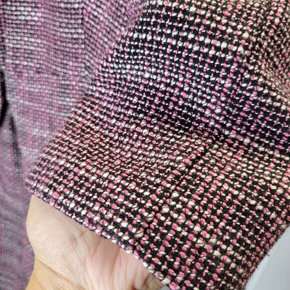 Aqua Tank Fit and Flare Dress and Matching Jacket Black Pink Tweed, L - Picture 3 of 12